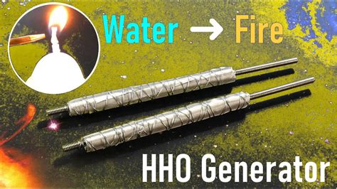 Turning Water Into Fire Hho Generator Youtube