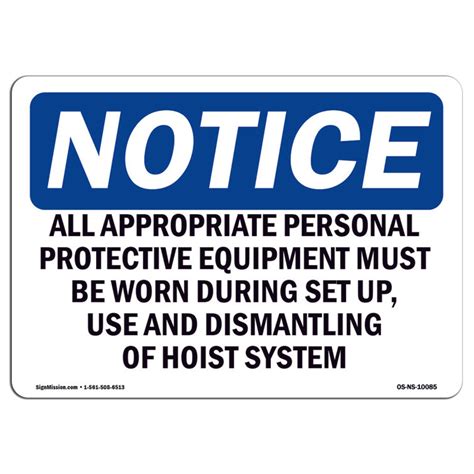 Signmission All Appropriate Personal Protective Equipment Sign Wayfair