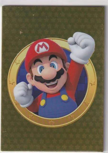 PANINI SUPER MARIO Trading Carte Mappa No 145 Oro Card Mario EUR 4 91