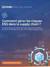 Comment G Rer Les Risques Esg Dans La Supply Chain