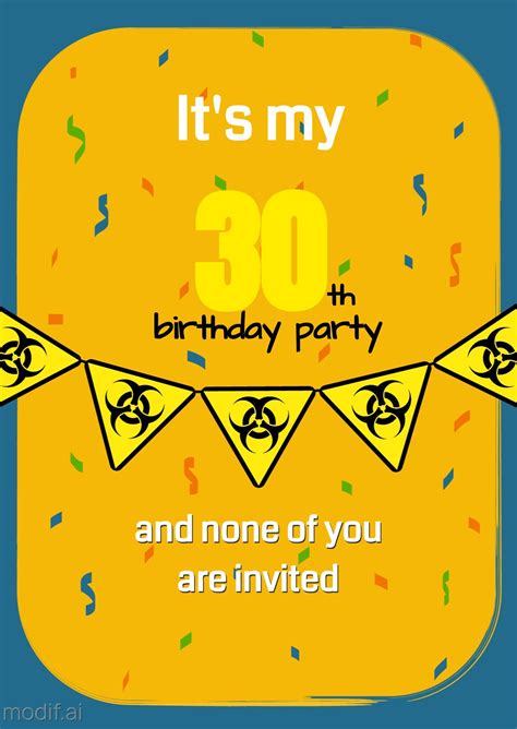 Quarantine Birthday Invitation Greeting Card Mediamodifier