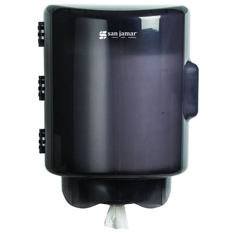 San Jamar T420TBK Center Pull Towel Dispenser Black Pearl