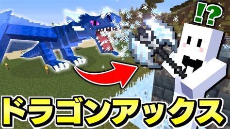 【マイクラ】ドラゴンだらけの世界で全てのドラゴンを飼いならす 12 ドラゴンの斧が最強すぎた【マインクラフト】 Art