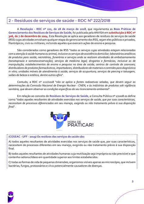 Question Rio Rdc N Exerc Cios Pr Ticas E Gest O De Laborat Rios