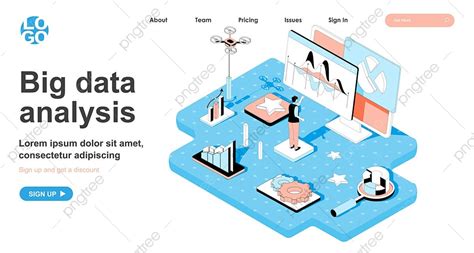 Banner De Concepto Isométrico De Análisis De Big Data Descarga Gratuita De Plantilla En Pngtree