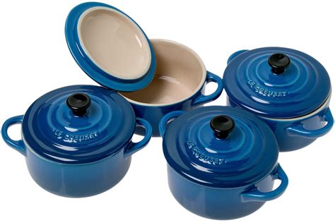 Le Creuset Les Céramiques set mini cocotte 10 cm blu marsiglia Fare