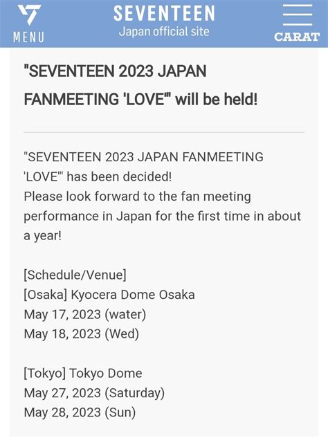 Bss Grandslam On Twitter RT 1woo17 Seventeen Japan Fanmeeting