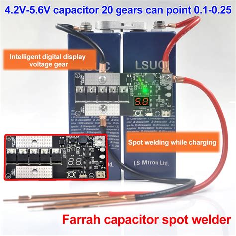 Diy V Handheld Spot Welding Machine Portable Farad Capacitors Spot