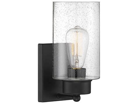 Savoy House Meridian 1 Light Matte Black Glass Wall Sconce Svm90013mbk