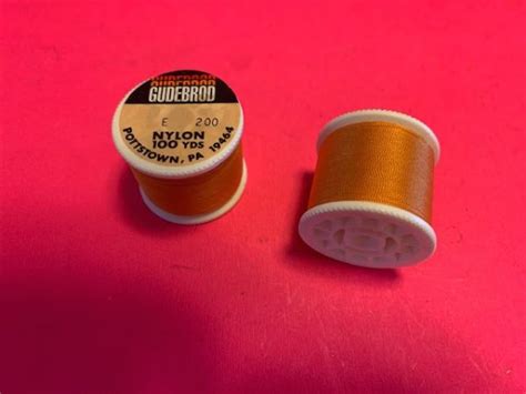 Gudebrod Nylon Rod Wrapping Thread Color No 200 Sunburst 100 Yds Size