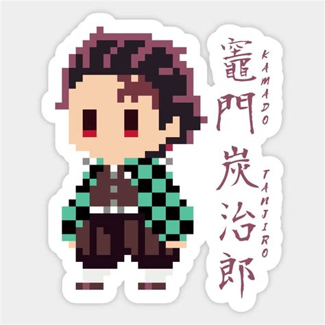 Kamado Tanjiro Pixel Art By Milothecorgi In Pixel Art Pixlr