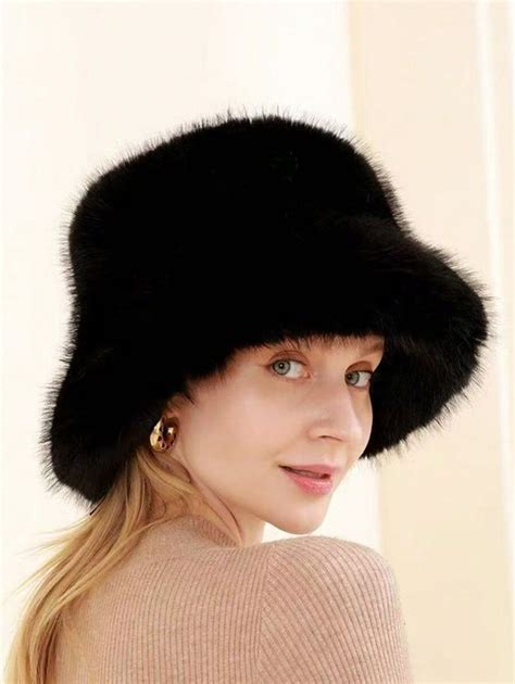 Womens Faux Fur Hat For Winter With Stretch Cossack Russian Style