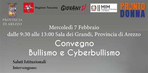 Convegno Nella Sala Dei Grandi Del Provincia Di Arezzo Bullismo E