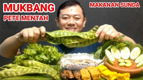 MUKBANG LALAPAN MENTAH PETE SAMBAL TERASI IKAN ETEM GORENG IKAN TONGKOL