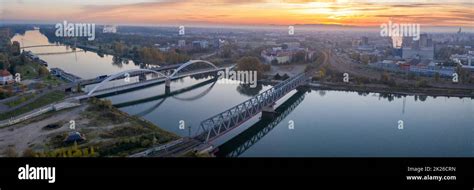 Bridges Bridge Over Rhine River Between Kehl And Strasbourg Germany