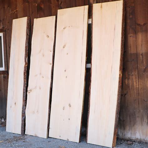 pine  edge slab  edge lumber