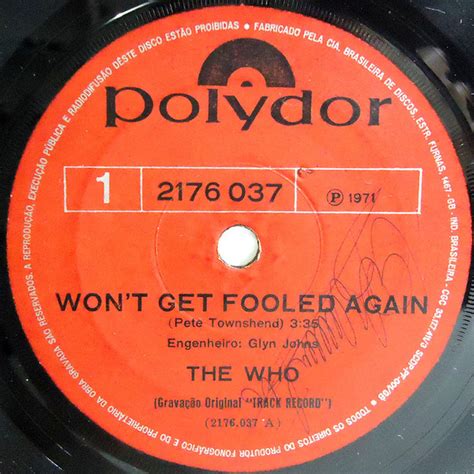 The Who – Won't Get Fooled Again (1971, Vinyl) - Discogs