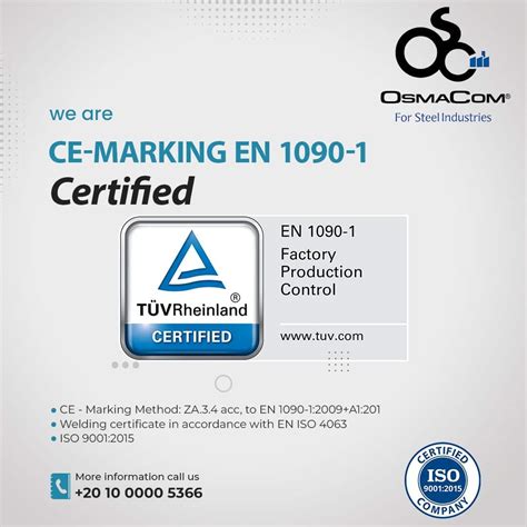 EN 1090 CE Marking OsmaCom For Steel Concrete Industries