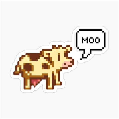 Stardew Valley Cow by TaciturnTam | Redbubble | Stardew valley, Stardew valley farms, Pixel art