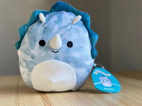 Squishmallows Prehistoric Squad Jerome The Triceratops Dino Plush