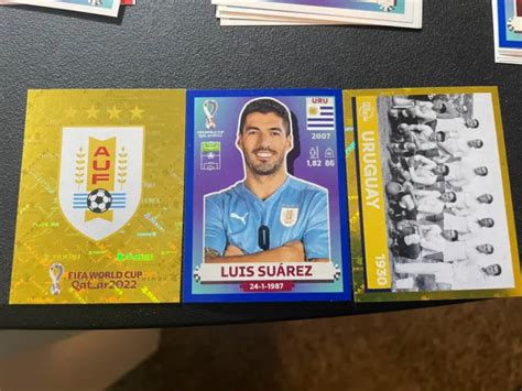 PANINI FIFA WORLD Cup Qatar 2022 Blue Parallel Luis Suárez SET auth