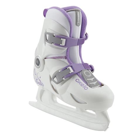 Play 3 Girls Ice Skates White Oxelo Decathlon