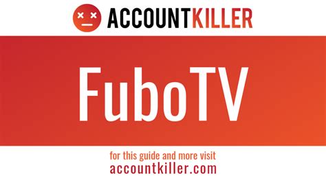 how to delete fubotv account