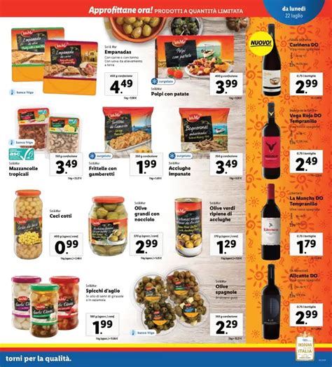 Lidl Sapori Dal Mondo Sol Mar Volantino Dal Al