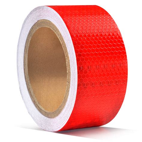 Buy Ontwie Reflective Safety Tape Honeycomb Red Ft X On