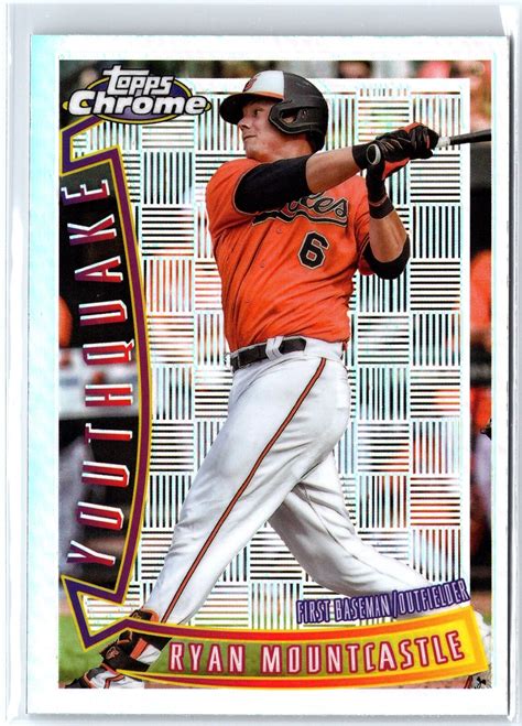 Topps Chrome Sonic Yq Ryan Mountcastle Youthquake Ebay