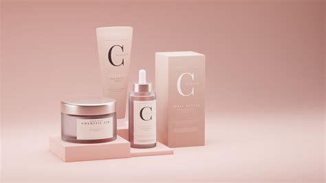 Free D Skincare Products Mockup Turbosquid