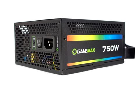 FUENTE GAMEMAX RGB 750W Modular 80PLUS Gold HALION