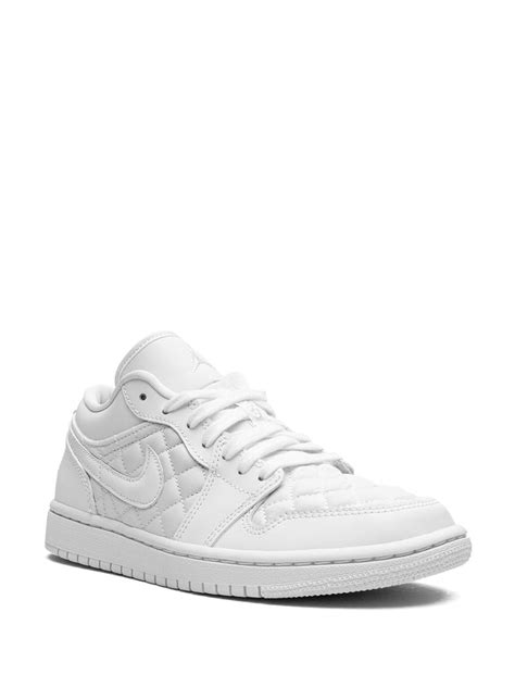 Jordan Air Jordan 1 Low Quilted "White" Sneakers | White | FARFETCH