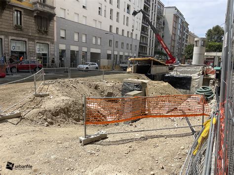 Milano Centro Storico Cantiere M De Amicis Luglio Urbanfile