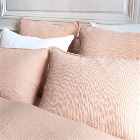 Vente Housse de couette en gaze de coton rose poudrée