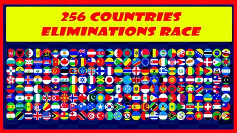 256 Countries 245 Times Eliminations Marble Race YouTube