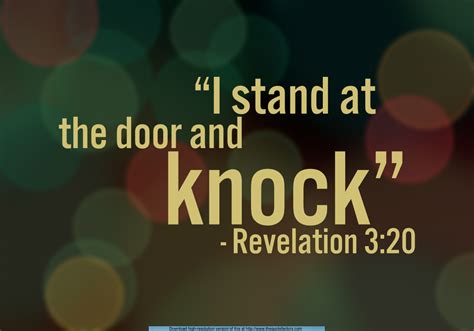 I stand at the door and knock... - Everyday Servant