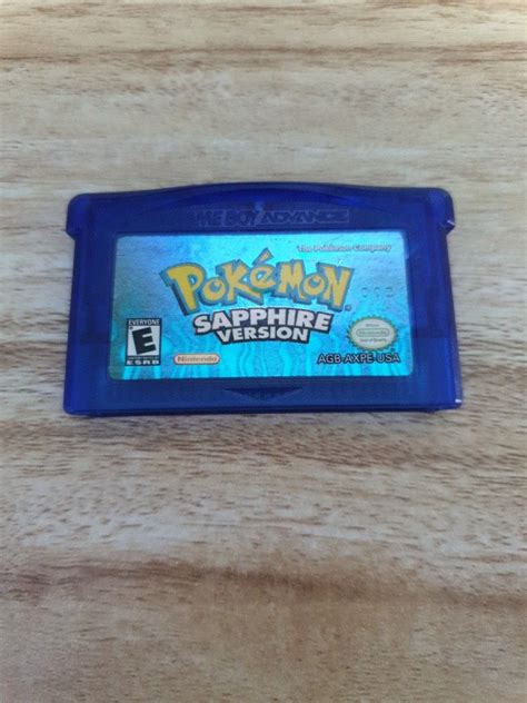 Pokemon Sapphire Version Gba Video Gaming Video Games Nintendo On