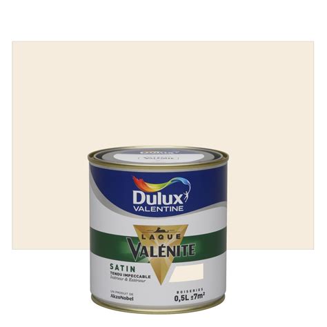 DULUX VALENTINE Peinture laque boiserie Valénite lin clair satiné 0