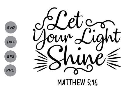 Let Your Light Shine Svg Graphic By Cosmosfineart Creative Fabrica