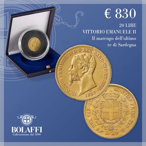 20 Lire D Oro Di Vittorio Emanuele II Ultimo Re Di Sardegna Bolaffi