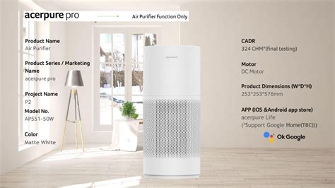 Acerpure Pro P Air Purifier Acer Philippines Official Store