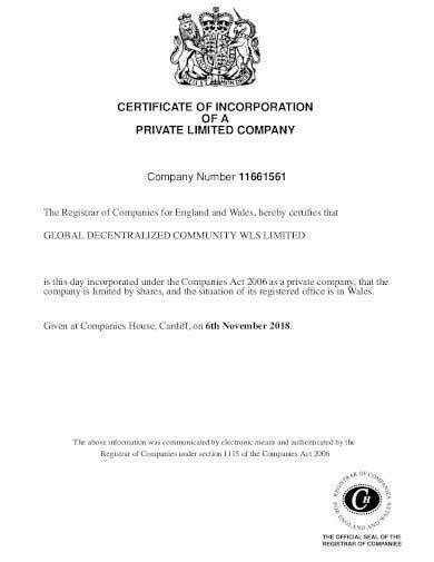 FREE 10 Company Incorporation Certificate Samples In Google Docs