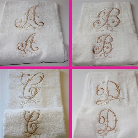 Embroidered Towels Monogrammed Hand Towel Monogrammed Finger - Etsy