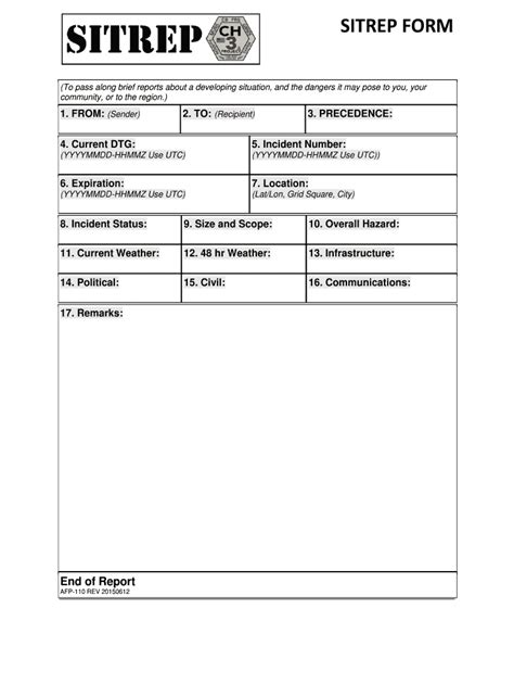 Sitrep Army 2015 2025 Form Fill Out And Sign Printable Pdf Template Airslate Signnow