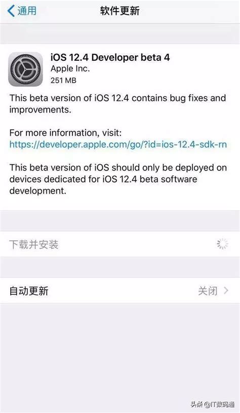 蘋果ios 124開發者預覽版beta4更新：最後一個版本 每日頭條