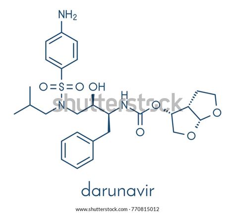 Darunavir Hiv Drug Protease Inhibitor Class Stock Vector Royalty Free