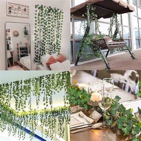 Pieces Of Fake Ivy Fake Rattan Silk Ivy Garland Green Plant