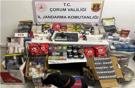 Çorum İskilip te Kaçak Sigara Operasyonu Binlerce Kaçak Sigara ve Boş