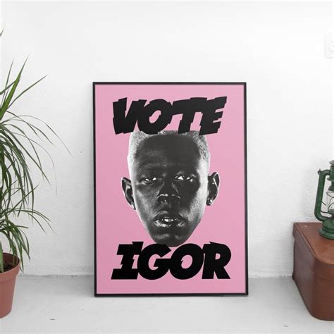 Tyler The Creator Vote Igor Poster Pink